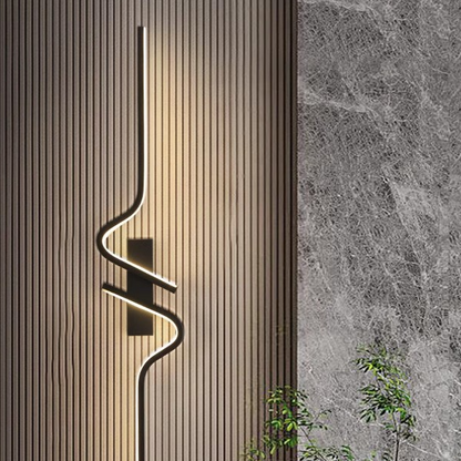 Minimalist Wavy LED Wall Lamp
