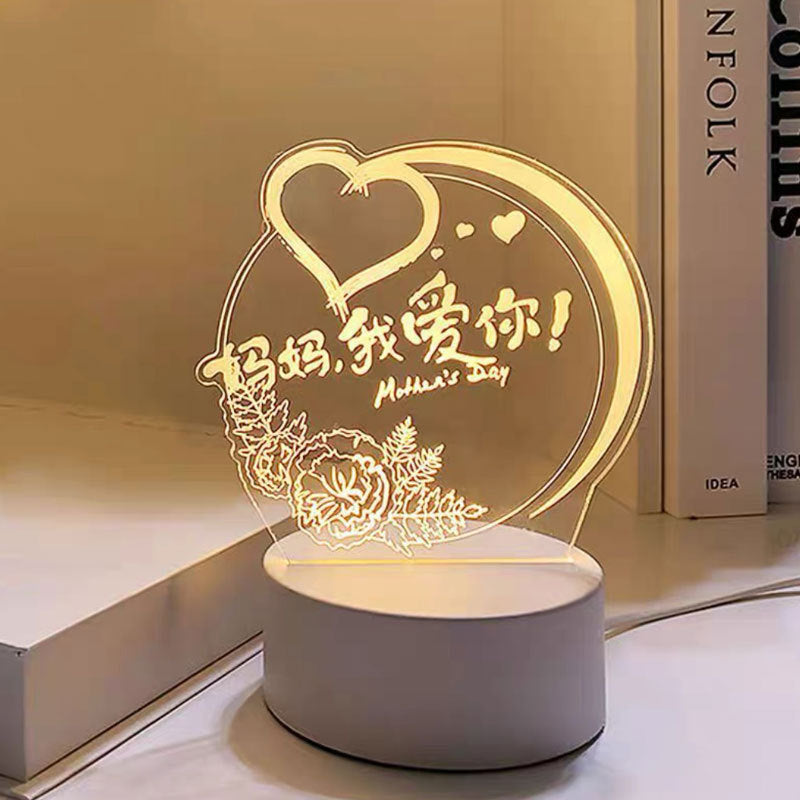 Creative 3D Night Light USB Touch Lamp