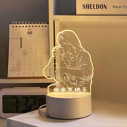 Creative 3D Night Light USB Touch Lamp