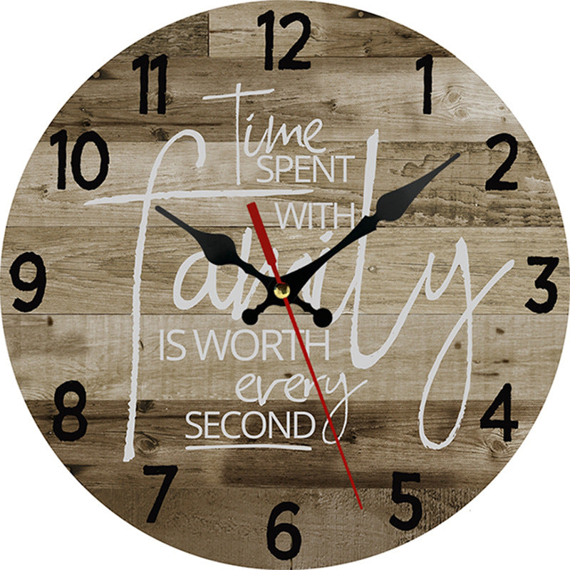 Creative Wooden Wall-Mounted Clocks
