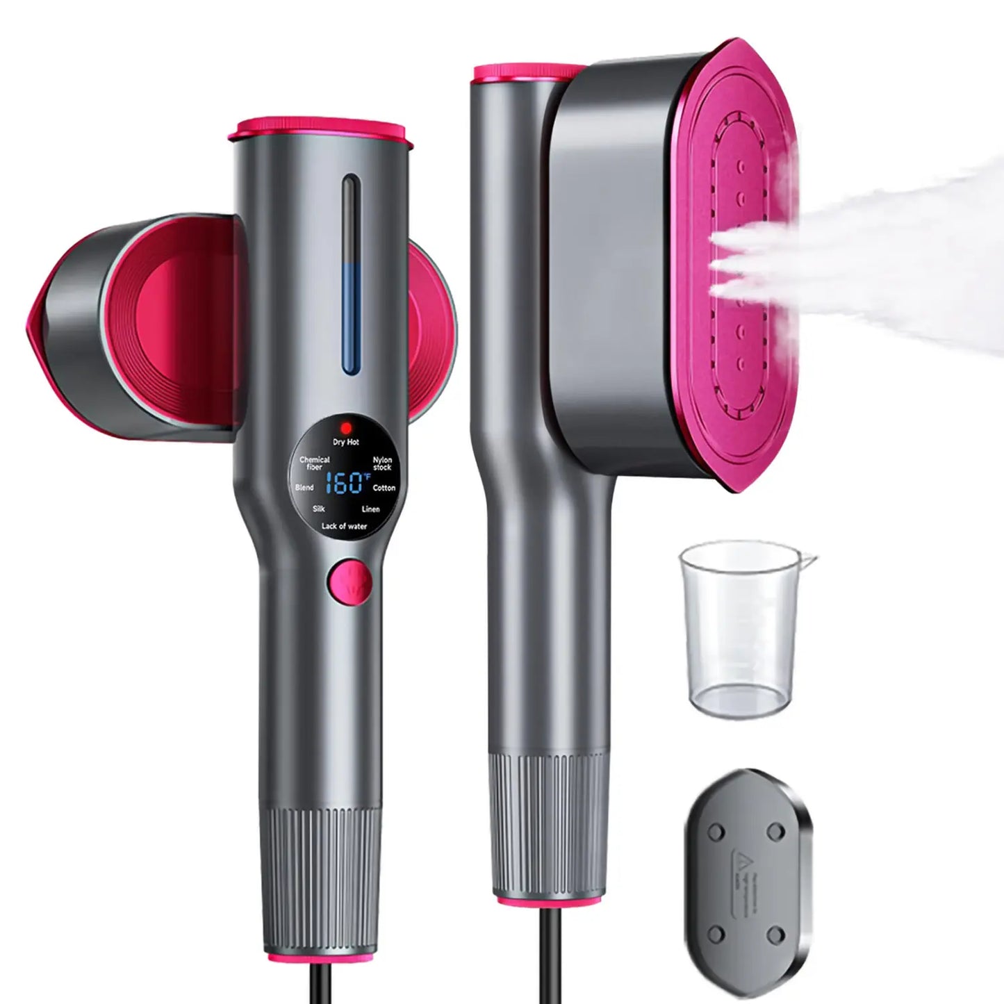 Dr.Flash Garment Steamer for Clothes, Portable Travel Clothing Steamer Iron, 7 Mode with LED Display, 5S Fast Heating, 90° Swivel Handle, New Year Gift,Summervibes