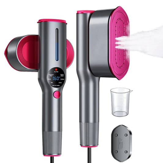 Dr.Flash Garment Steamer for Clothes, Portable Travel Clothing Steamer Iron, 7 Mode with LED Display, 5S Fast Heating, 90° Swivel Handle, New Year Gift,Summervibes