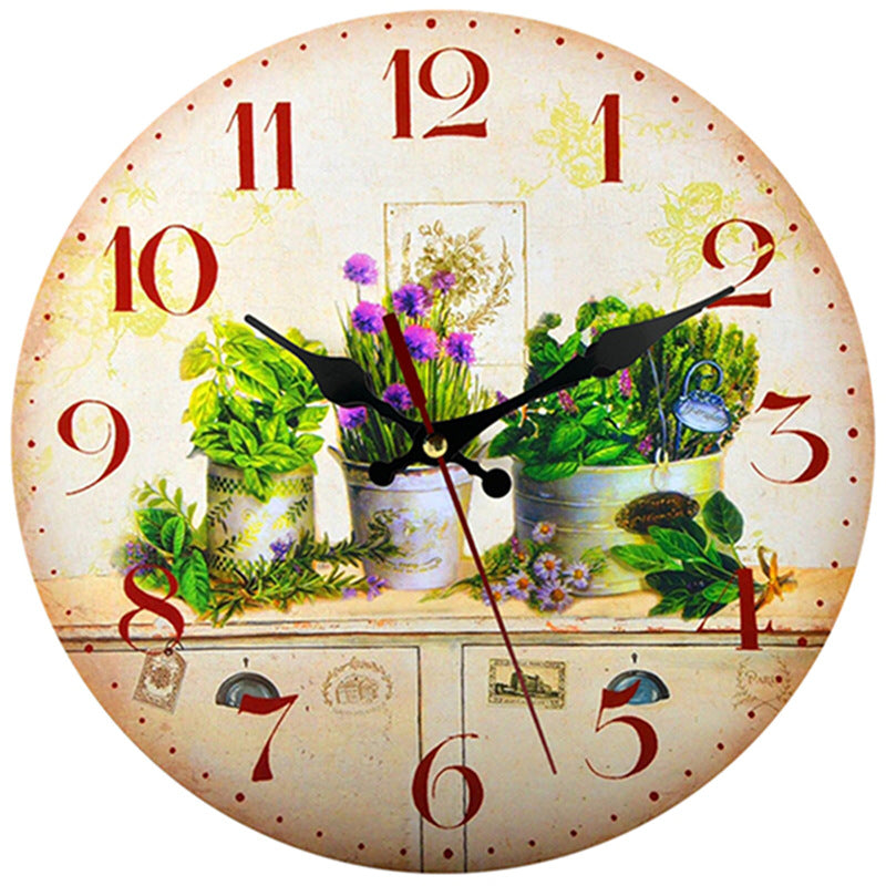 Creative Wooden Wall-Mounted Clocks