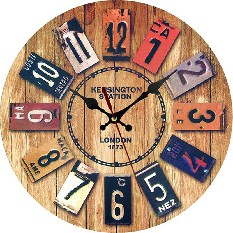 Creative Wooden Wall-Mounted Clocks