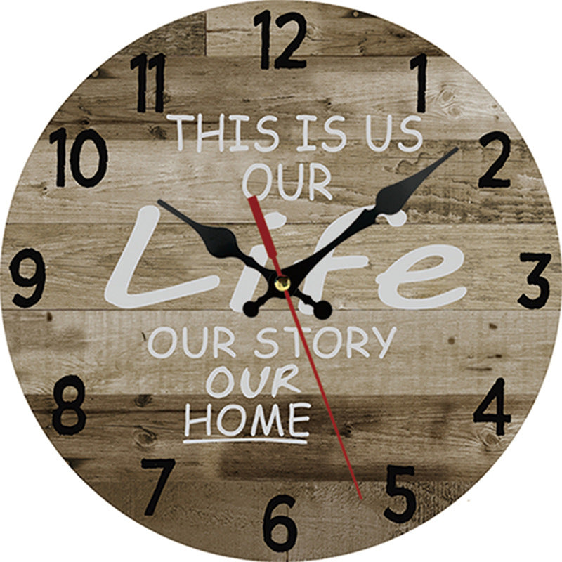 Creative Wooden Wall-Mounted Clocks