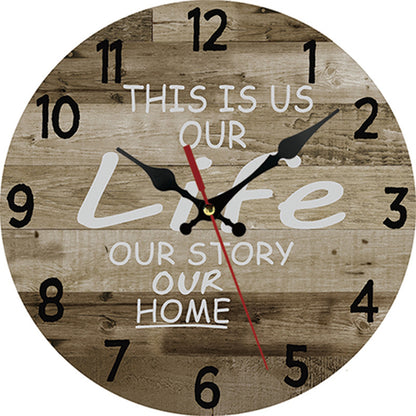 Creative Wooden Wall-Mounted Clocks