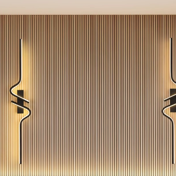 Minimalist Wavy LED Wall Lamp