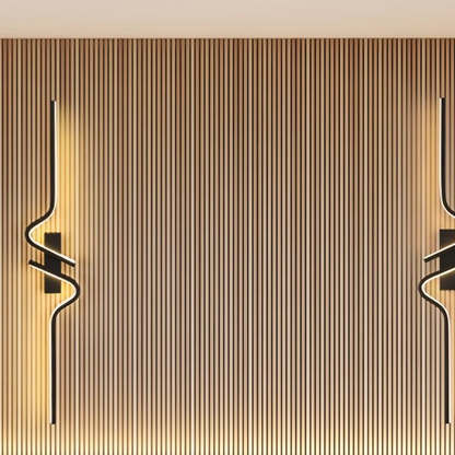 Minimalist Wavy LED Wall Lamp